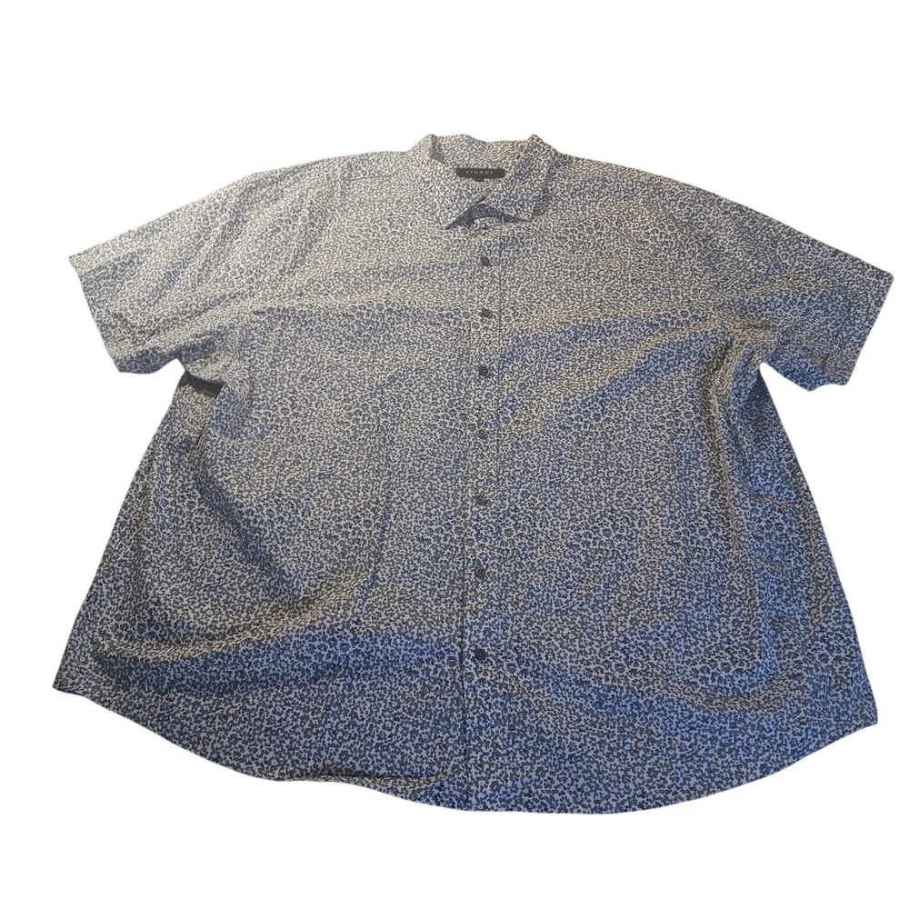 SYNRGY‎ Floral Button Down Shirt Men's 3XL Short Sleeve Casual Normcore Prep